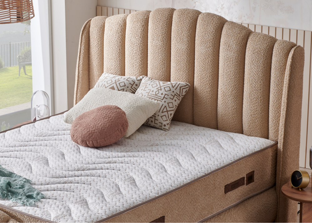 Alternative view of Тапицирано спално легло Aura PL Bedding - с матрак или без матрак