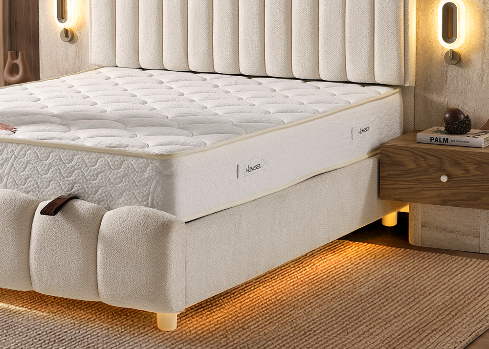 Тапицирано спално легло Elegant с матрак Elegant - Image 6