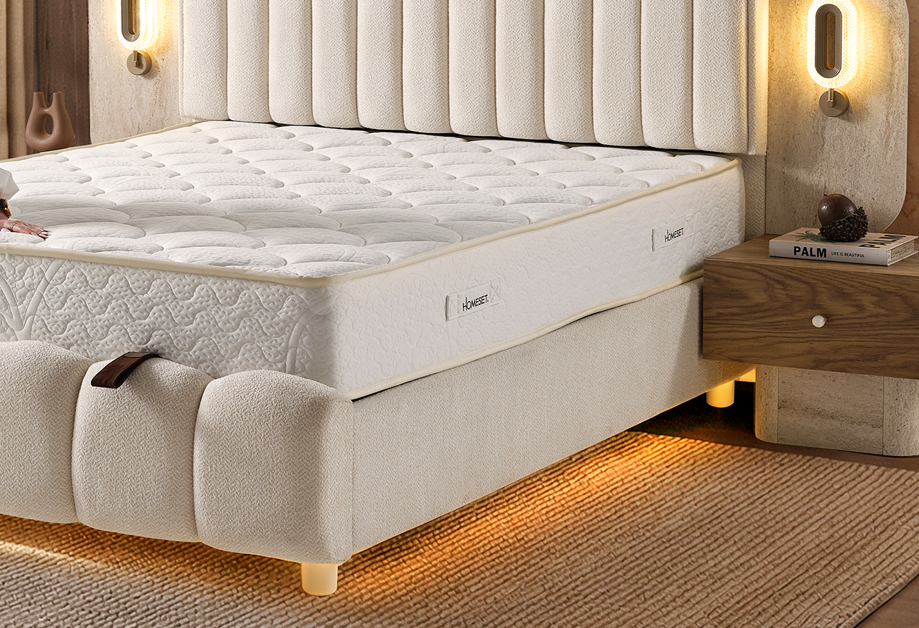 Тапицирано спално легло Elegant с матрак Elegant - Image 6