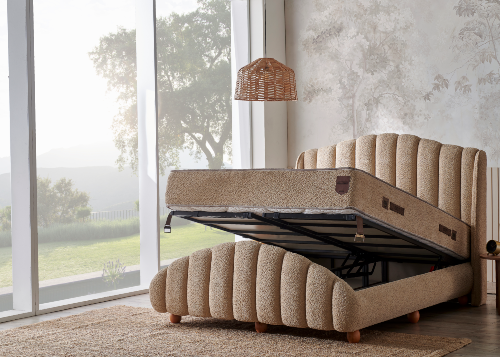 Тапицирано спално легло Aura PL Bedding - с матрак или без матрак - Image 8