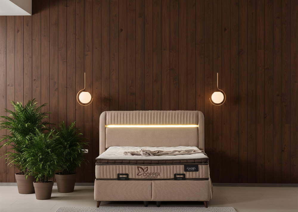 Тапицирано спално легло Copper с матрак Copper - Image 11
