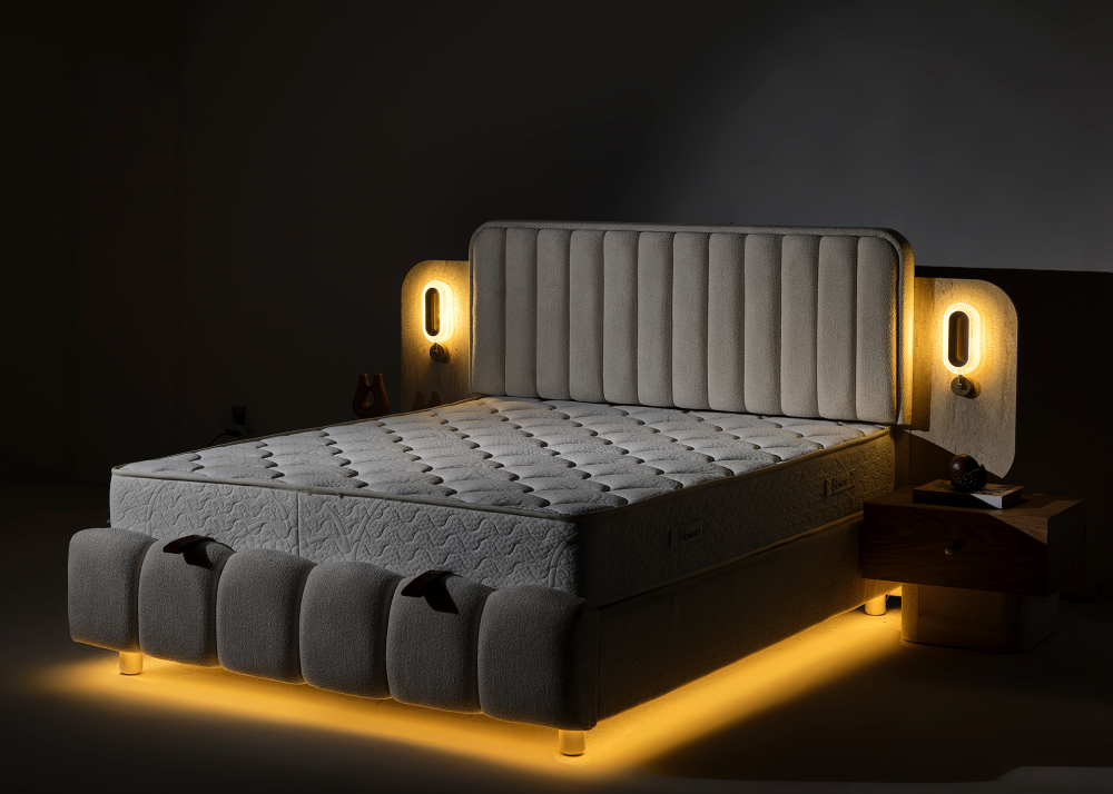 Тапицирано спално легло Elegant с матрак Elegant - Image 7