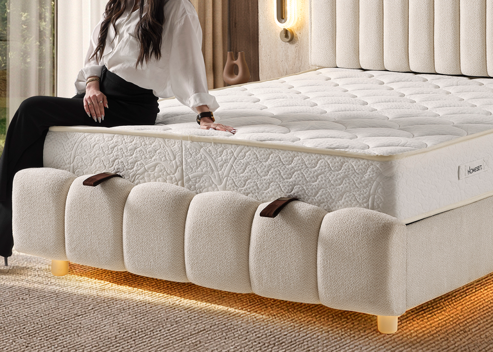 Тапицирано спално легло Elegant с матрак Elegant - Image 5